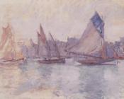 克劳德莫奈 - Boats in the Port of Le Havre